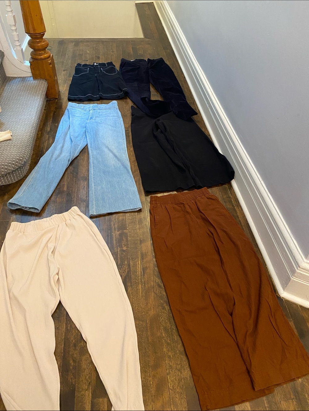 6 piece bundle of pants COS Maeve  Pants - Black, Light Blue, Cream, Brown